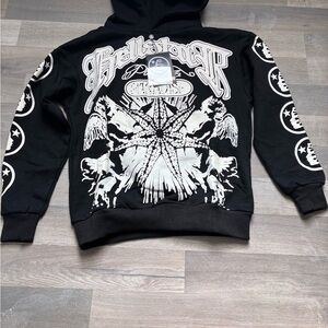Edgy Black Graphic Hoodie